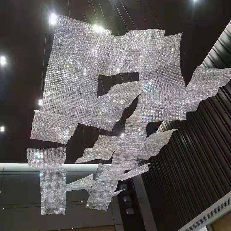 ktv工程吊灯非标玻璃亚克力翅膀灯浪漫主义设计造型灯,家装灯饰光源,智能吊灯,淘宝优惠券,粉丝福利购,淘宝优惠卷