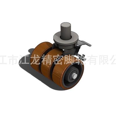 6英寸1350kgs超重型脚轮双孖轮刹车万向固定轮重型龙门架设备