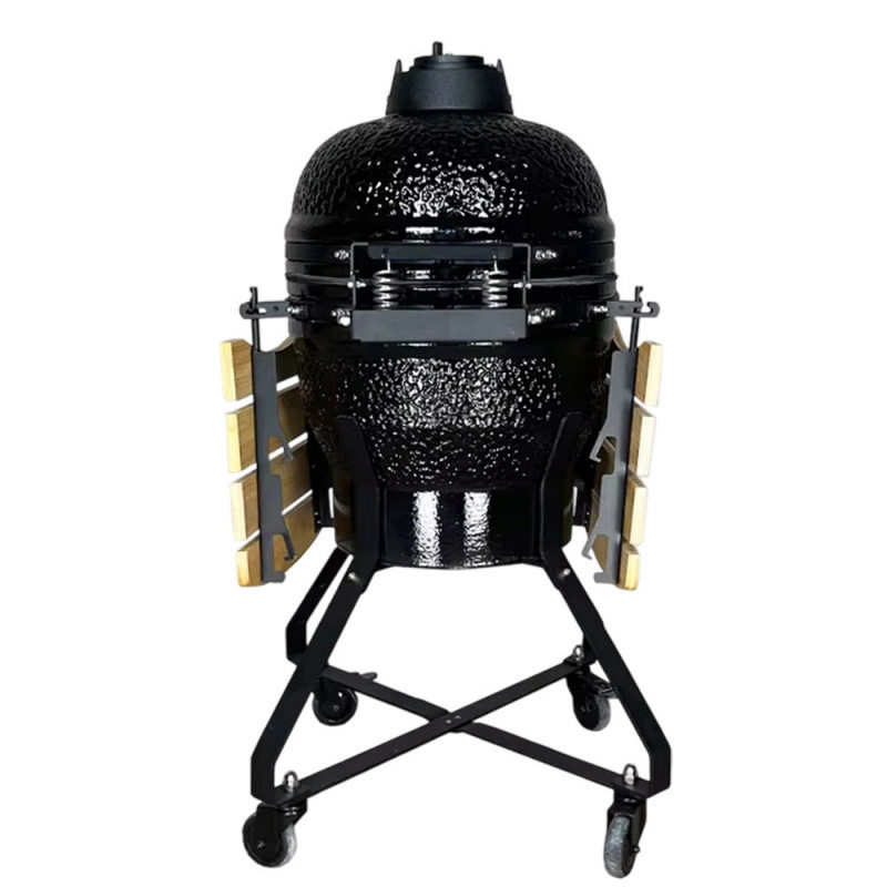 BBQ炭烤烧烤炉陶瓷围炉煮茶18英寸多功能户外烟熏焖烤牛排炉子