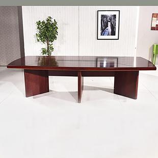 会议桌长桌大型简约现代实木贴木皮油漆会议桌办公洽谈接待会议桌