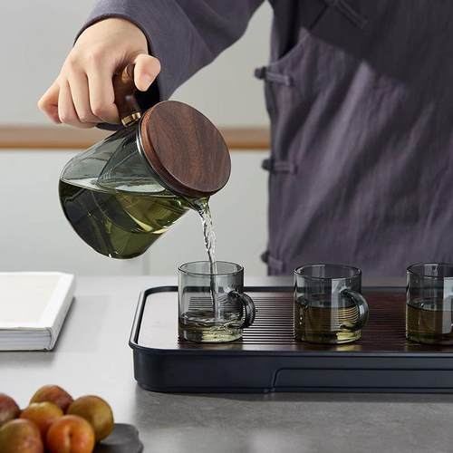 玻璃煮茶壶家用烧水壶大容量办公室侧把茶壶小型电热茶炉茶具套装