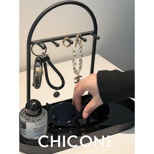 门廊储物架铁亚克力桌面储物箱钥匙储物架桌面装饰组织者机架风格