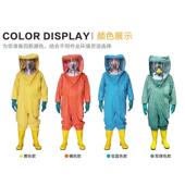 紫内羲半封闭轻XHY不型防化置二级含空气呼吸器深绿服色165防护