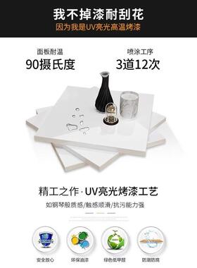 色烤漆推简厂家直供拉门衣家用卧室现代拼约组装橙色亮面移门储物