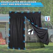 拉链光闭合露营车磁性纱d网双层车遮防蚊房门帘Merce786esT5T6防