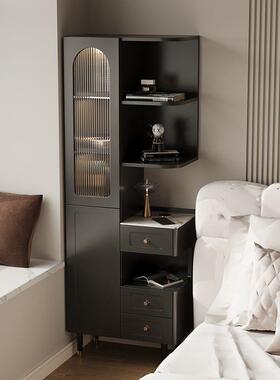 智能床IYC头柜收纳柜款无新线充电物架家用柜卧室床头书一体储置