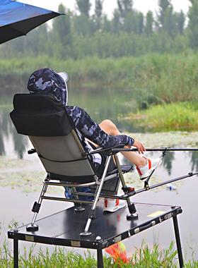 多功新款欧式钓jd101065椅20能25便携折则可躺式全地形钓叠椅加粗