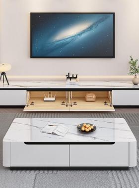 实木茶电视柜组合现代简几约客厅极简地下g翻门落柜家WUZ用客厅茶