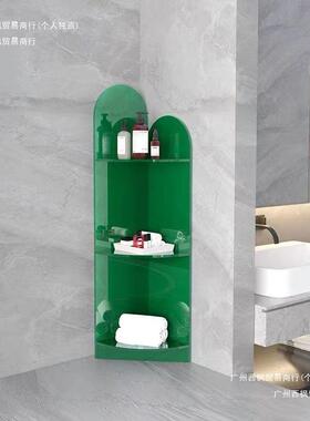 轻亚克力落卫生间三GPR角地置物浴奢室用架品墙角收纳架角落储物