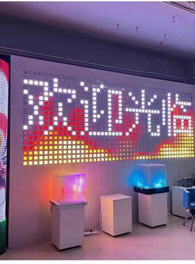 新点LED透明像素屏格亮化广告动NGZ画屏外墙玻璃柔性卷起高帘清网