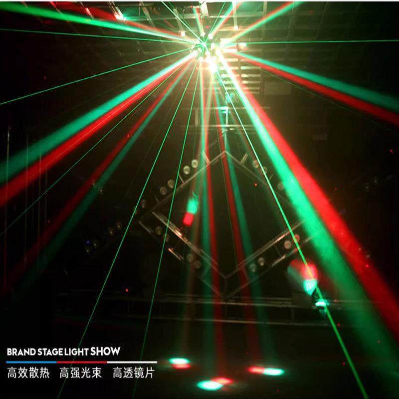 ktv氛围灯包摇光束彩旋转彩头灯声控蹦迪XF-289房七闪光灯舞台灯