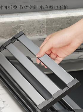 沥架3F977T69904不锈钢厨房水槽水置架物洗碗池碗碟收篮纳折叠卷