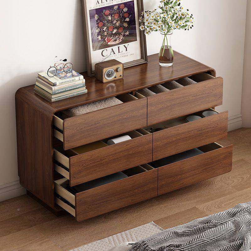 四框胡桃木斗柜客厅六斗斗九斗五斗大容量柜橱卧室靠墙实MSB木储