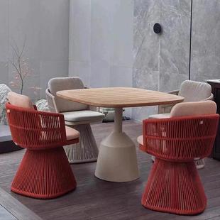 户外件阳台椅休闲桌syg-6353庭院别墅酒露台花园样板房可店旋转单