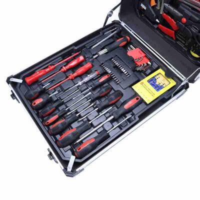 187件套铝箱组合8批套箱扳手机家用工具五金筒工具套压FHA装维修