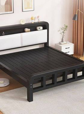 铁床双人床家用米8双人床加租粗加厚1米51儿童铁床架单985人艺出