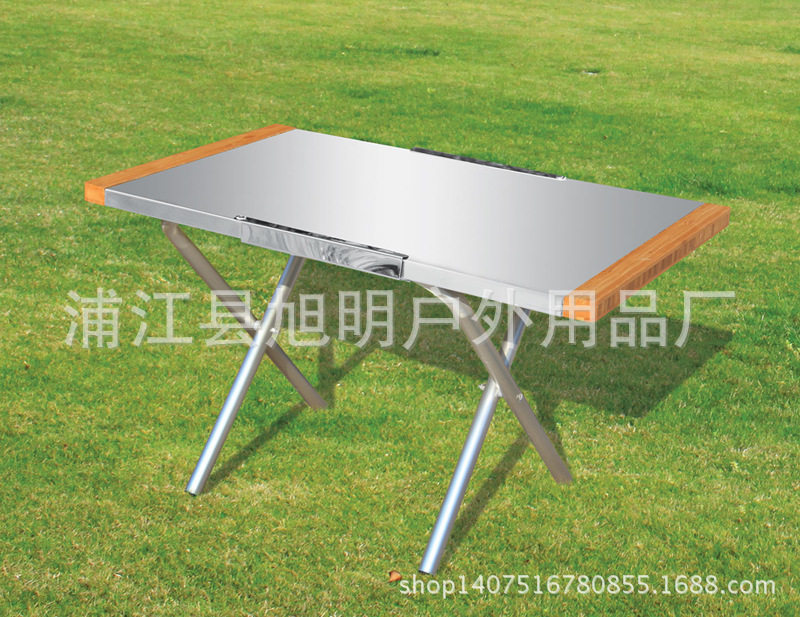 便携铝合金折叠双杆摆摊桌