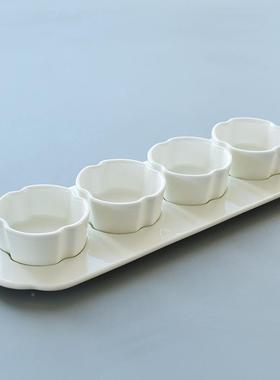 店开位五件套味碟子料VSM理碟子陶酒瓷菜骨瓷四味小分碟位上餐具