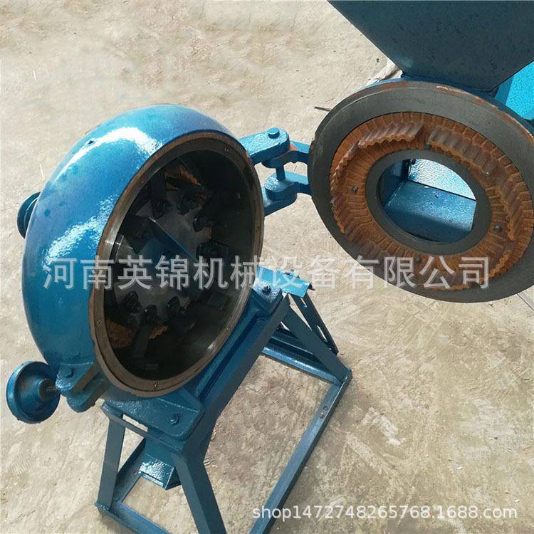 自吸料齿盘玉粉碎机米豌豆磨上面机电动高速320一吹小钢风磨