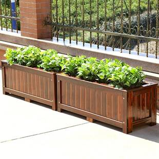防腐花露箱长方形厂家直供实木花盆阳台种菜种木箱桶植户外台组合