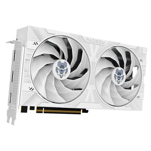 全新瀚铠 AMD RX9060XT 合金 显卡 16g显存 白色 v1 四热管