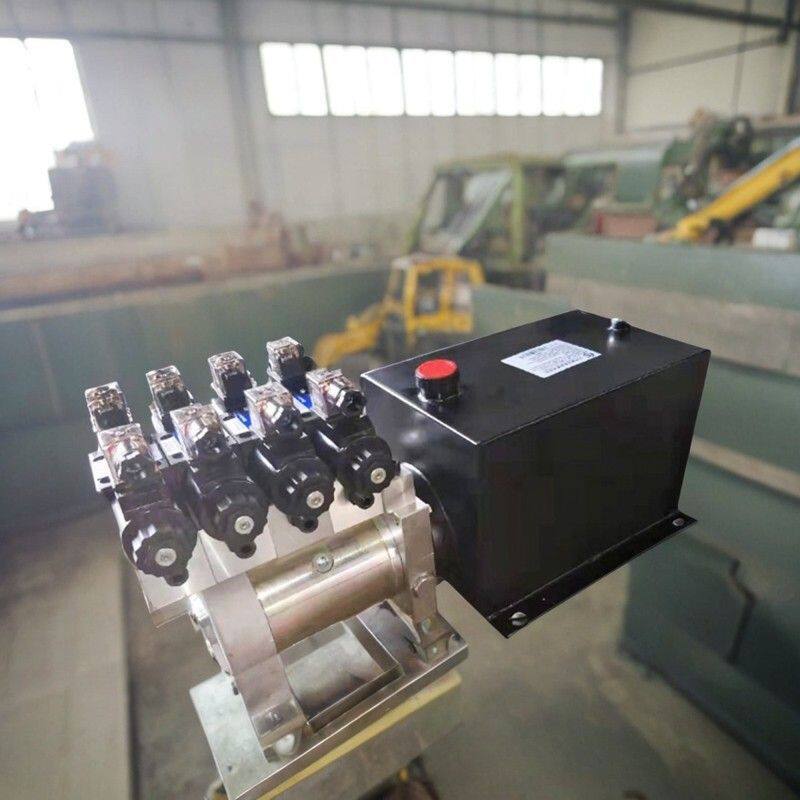 直流双向液压动力单元泵电磁电动叉车尾板小型液压泵站12V24V48V