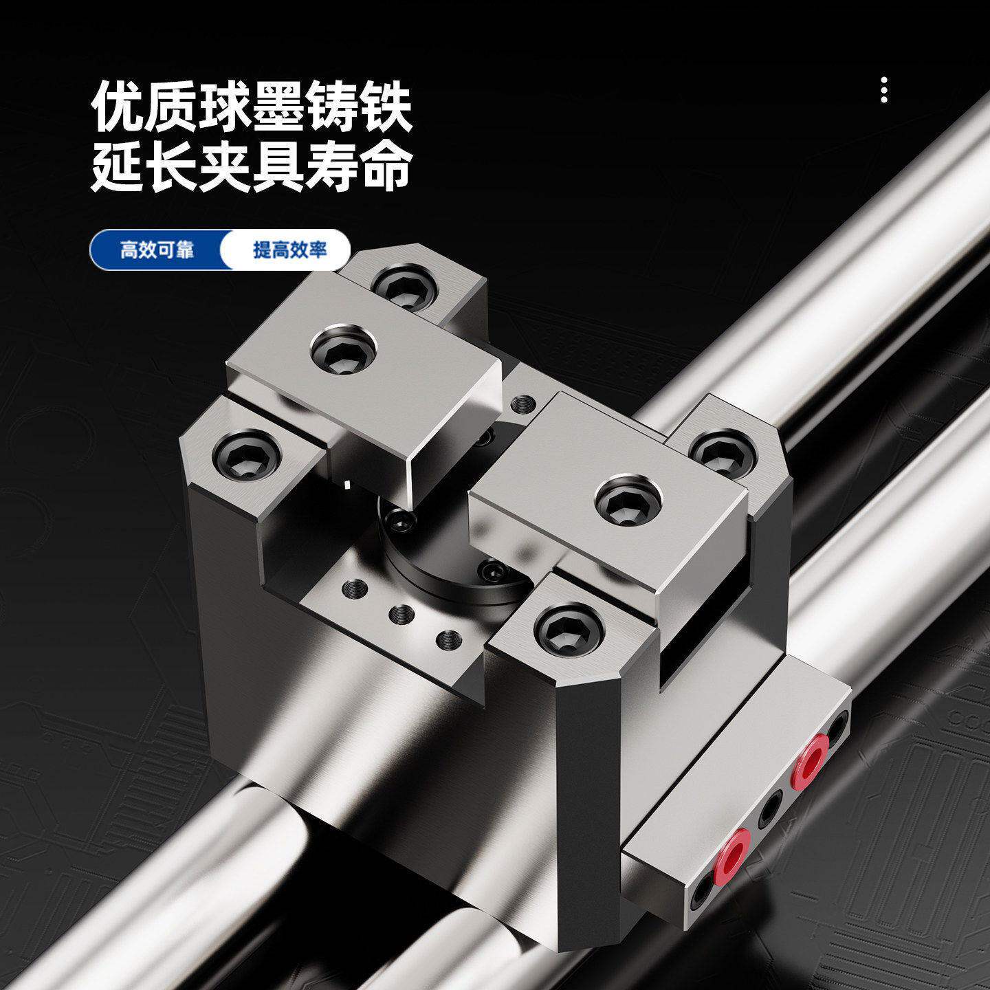 高精度气动双动台钳数控车床工业级台虎钳厂家直销精密台钳现货