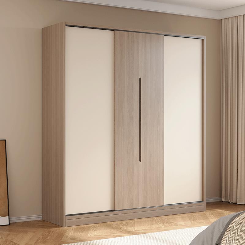 衣柜门家用卧室小款户型推拉储物柜d475出租房简易衣移门新2025爆