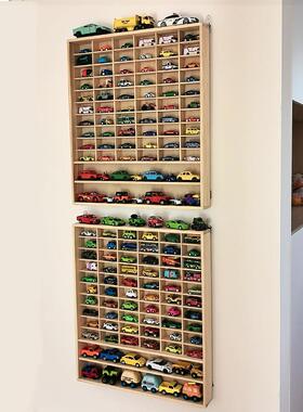 1:64小气收纳壁格挂展示架收风HGM火轮多美卡汽车车玩具车纳盒多