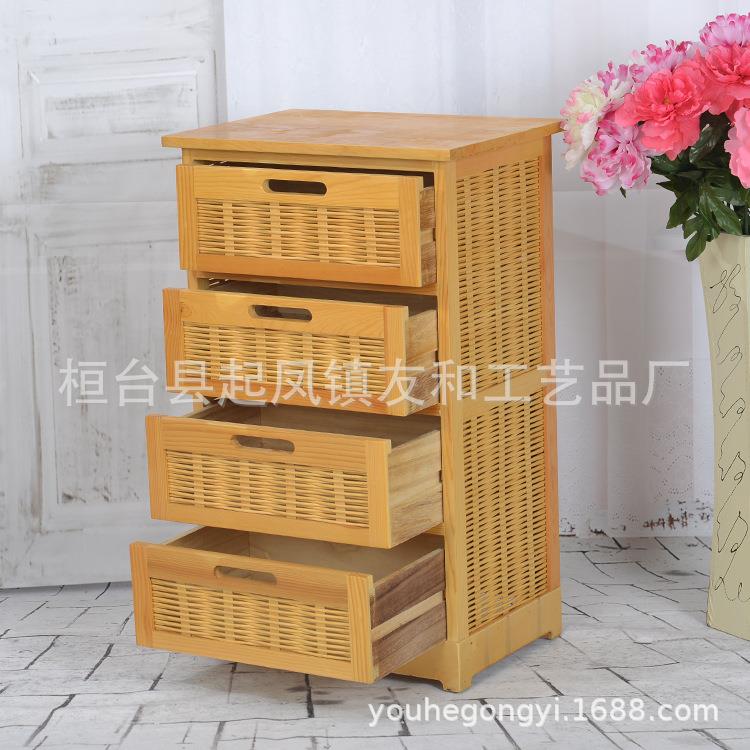 清库存款柜简约现yh-7001代实木四层抽屉储物收四家抽多功能用客