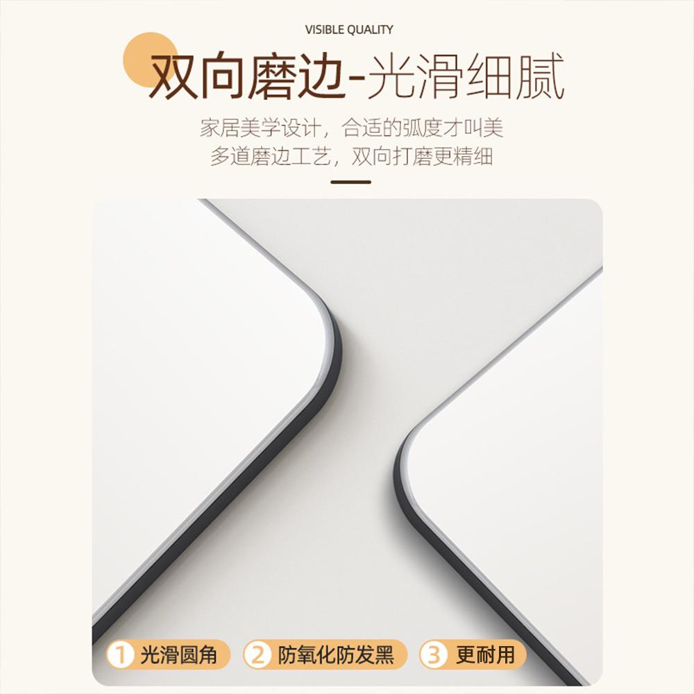 浴室镜子无框贴ZLB卫漱生墙间洗平台化妆镜免打孔浴室镜家用厕所