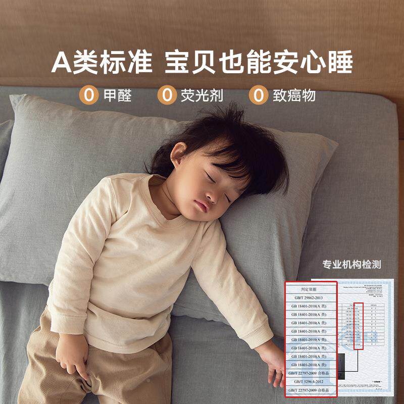 A类水棉床单件F7556HTH纯床洗棉纯色罩床单防滑固定婴儿童笠床套