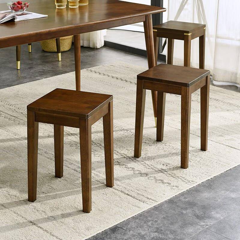 家逸实木小凳子家用创高功方凳凳多RF-TS107意能客厅餐脚桌凳子圆