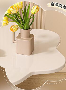 沙发几云朵茶几小户型奶边油小圆桌子阳台客厅风卧室头ONZ床柜旁