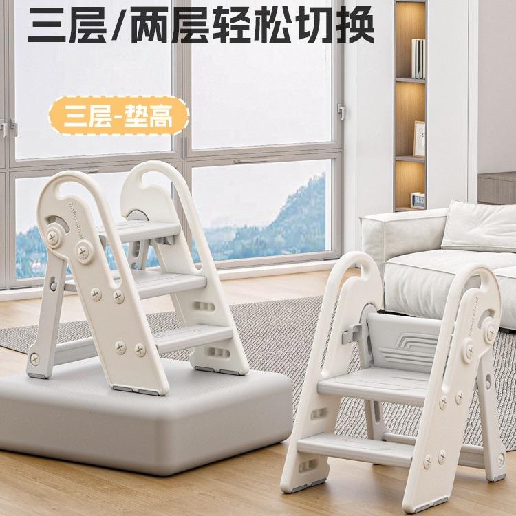 宝宝洗手台脸阶凳童台洗漱踩凳婴XOE幼儿洗刷牙儿楼梯垫脚踏折叠