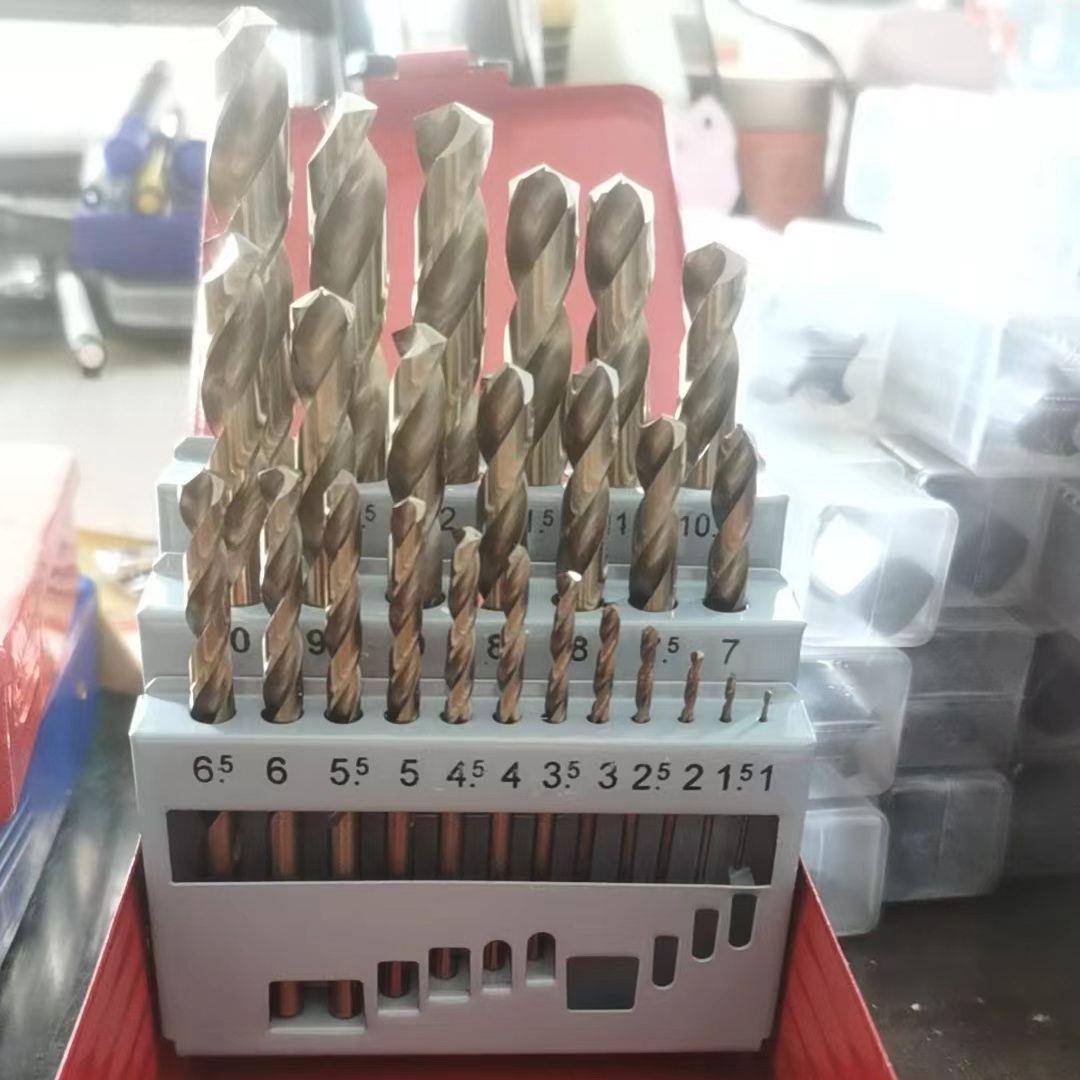 不锈钢麻花钻头套装超硬金属钢铝打孔电钻1直柄铁手钻PRJ1-6/6-0