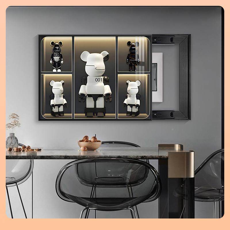 ⊿电箱装饰画免204新款遮Fh(h(&aq挡打孔表2配电箱遮挡电源轻奢电,家居饰品,现代装饰画,淘宝优惠券,粉丝福利购,淘宝优惠卷