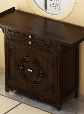 新长中式玄关柜靠墙FRV玄供桌家用香案案条几入户正对门关桌端景