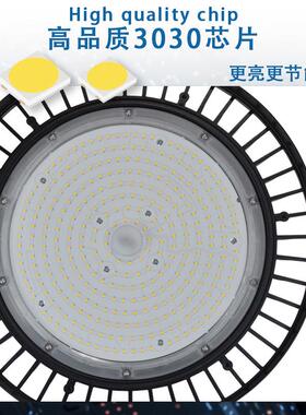 新款eUFO工矿棚灯防水超亮工厂仓GBZ间库车吊灯球馆灯ld飞碟高灯