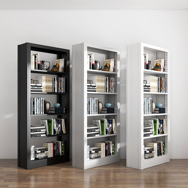 家用钢制书架落地儿童简易书柜置物架书房现代简约铁艺图书馆书架