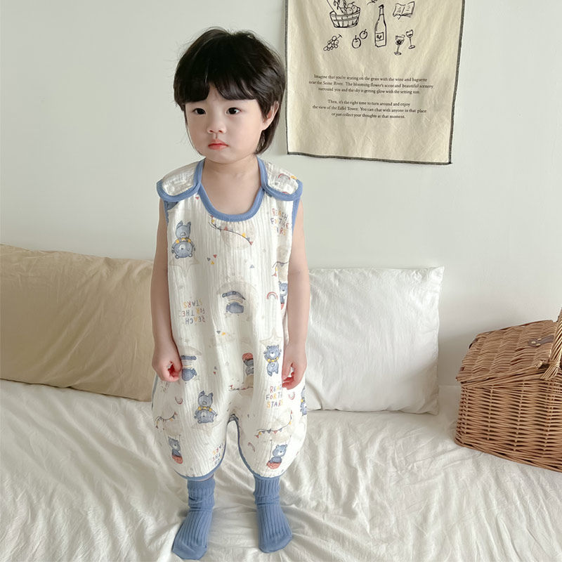 23宝宝无袖睡袋背心纱布连体儿童防踢被婴儿夏季薄款空调护肚神器,婴童用品,睡袋/防踢被,淘宝优惠券,粉丝福利购,淘宝优惠卷