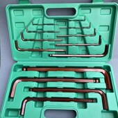 六棱球头平头加长L型红钢10 19全套盒装 13件内六角扳手1.5