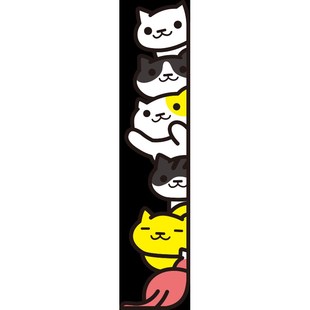 卡通猫咪墙贴3d立体女孩卧室门贴画自粘儿童房布置幼儿园墙面装饰