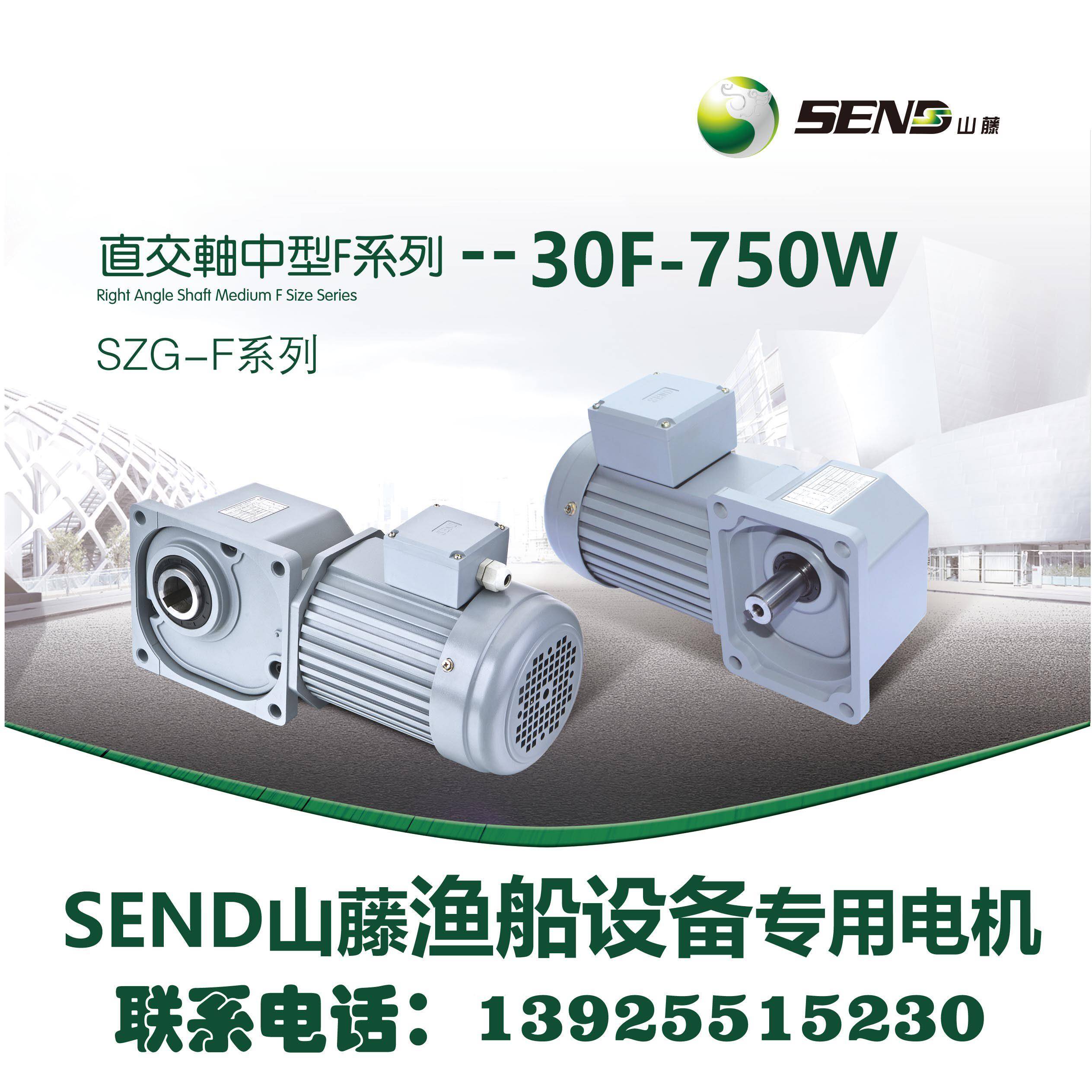 打渔船设备电机 山藤直角减速电机 SZG30F-750W-20-S3-B-K-F-J