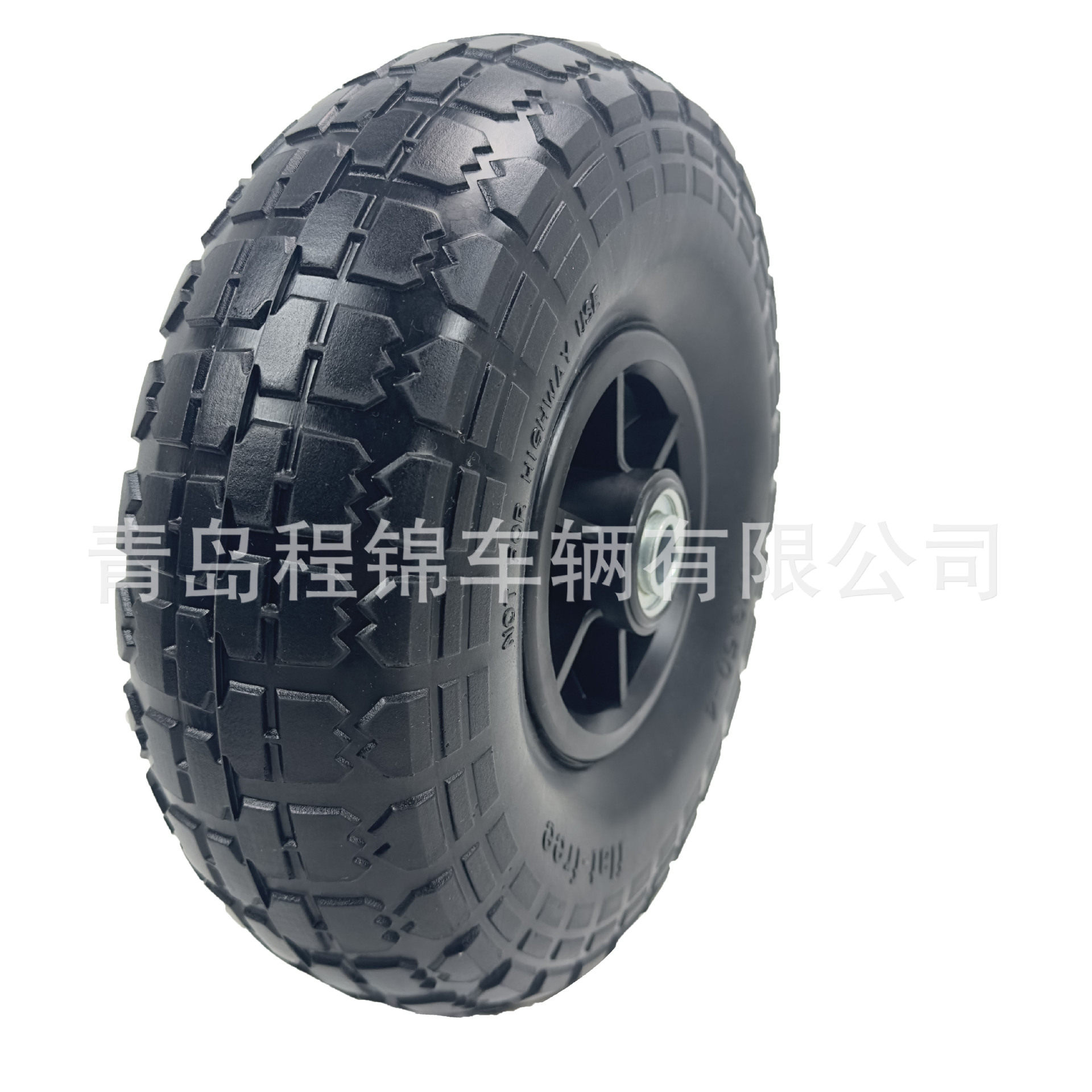 用于花园推车实心塑料轮毂4.10/3.50-410英寸PU发泡轮胎