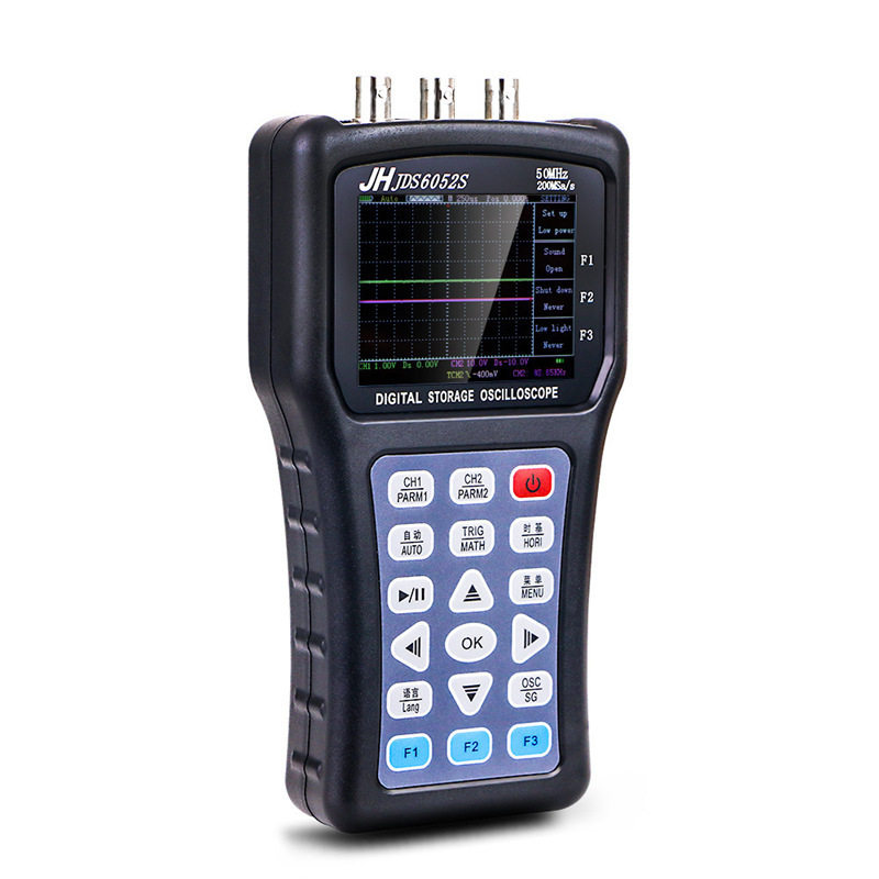 新款JDS6052S金涵手持示波器50兆双通道示波器+函数信号发生器