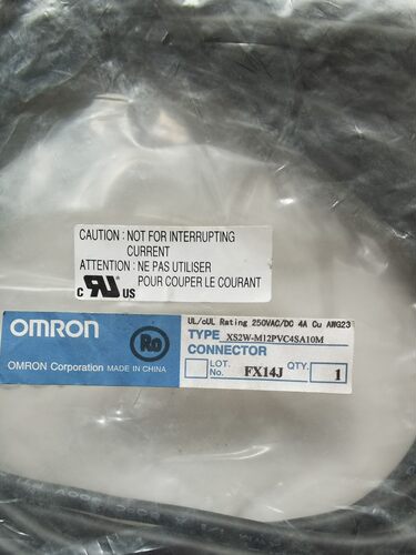连接线 PVC 一公一母 M12 10米 XS2W-M12PVC4SA10M