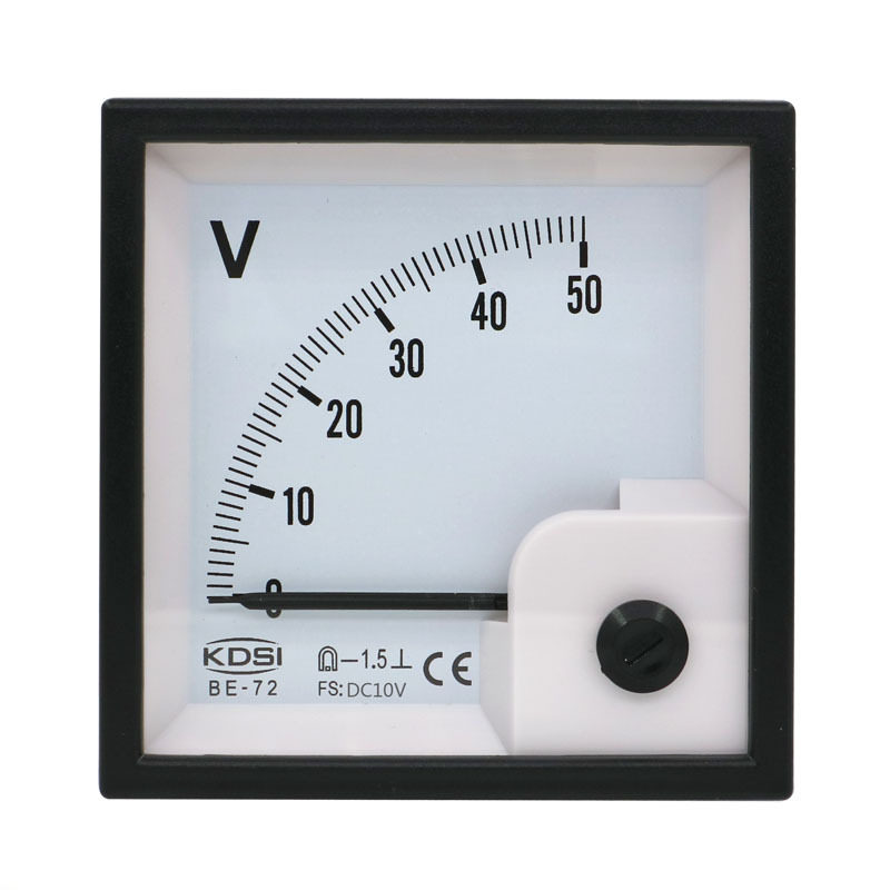 康的斯指针式电表BE-72DC10V50V直流电压输入0-10V配电柜用表