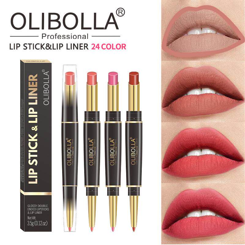 24 Colors Dual Head Lip Liner Pencil 24 色双头旋转口红笔