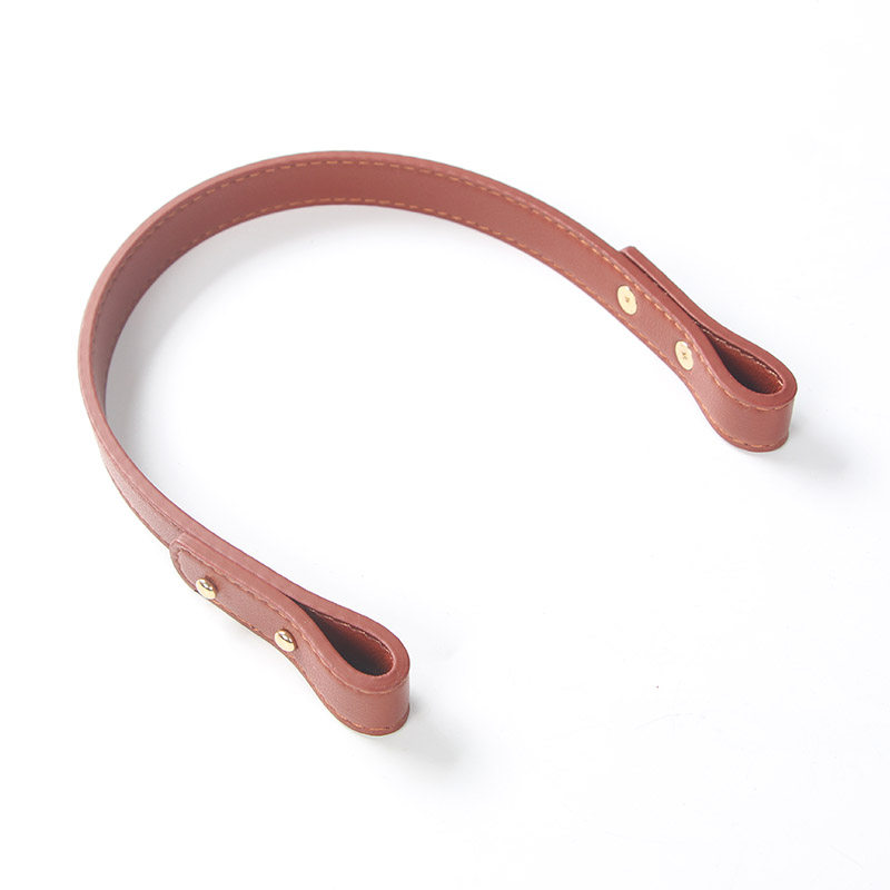 包包配件腋下带手提袋短肩带PU皮调节手挽带深咖啡黑色短包带z055